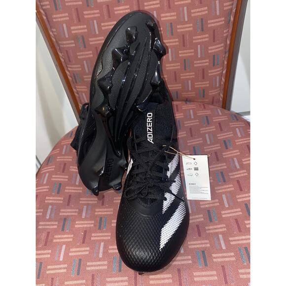 New Sz 11 Adidas Adizero Impact Football Cleats Black Sneakers Athletic IE9661 - Picture 5 of 8